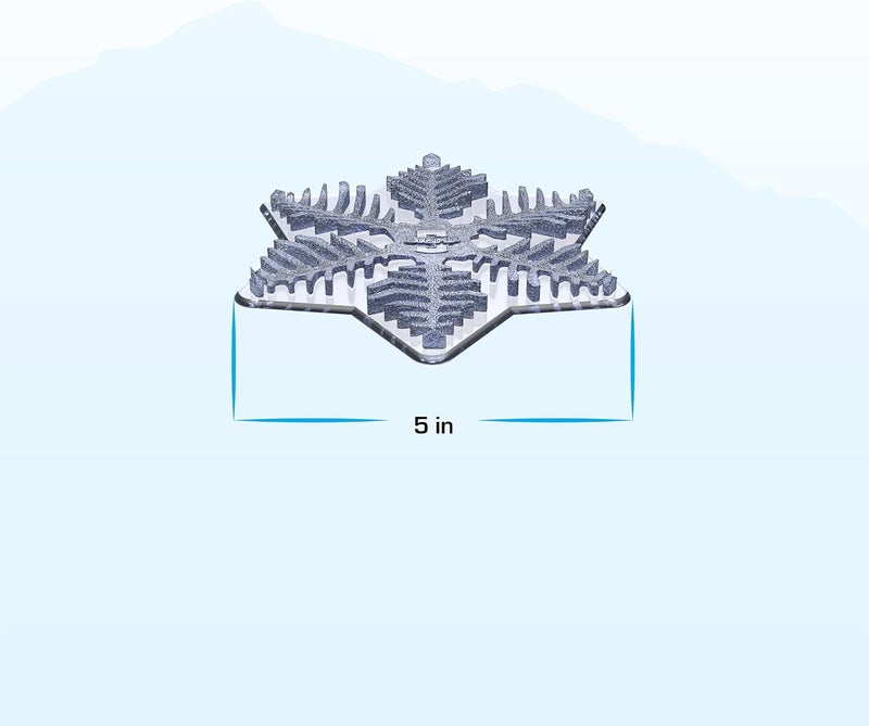 Stompgrip Premium Snowboard Stomp Pad | Snowflake | 3D Collection | 3D Decal - Image 2